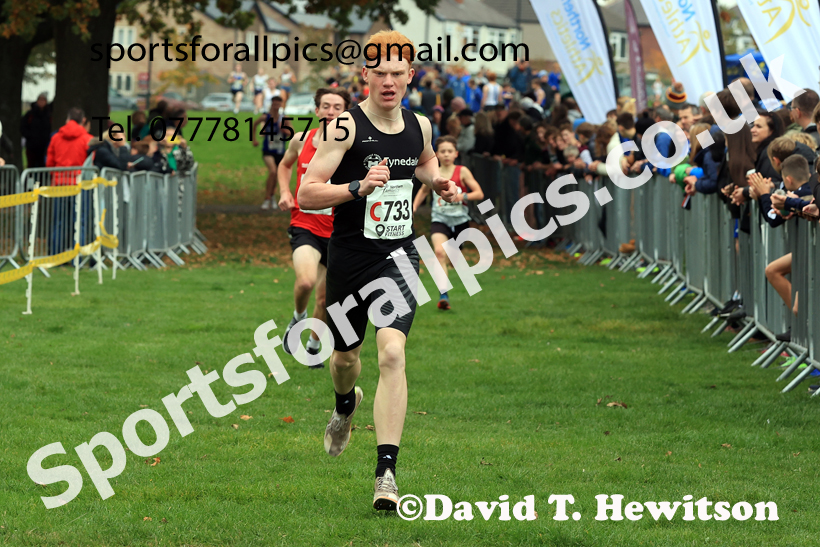 Mens Under-17s relay, 2025 Northern Cross Country Relays, Graves Park, Sheffield. Photo: David T. Hewitson/Sports for All Pics